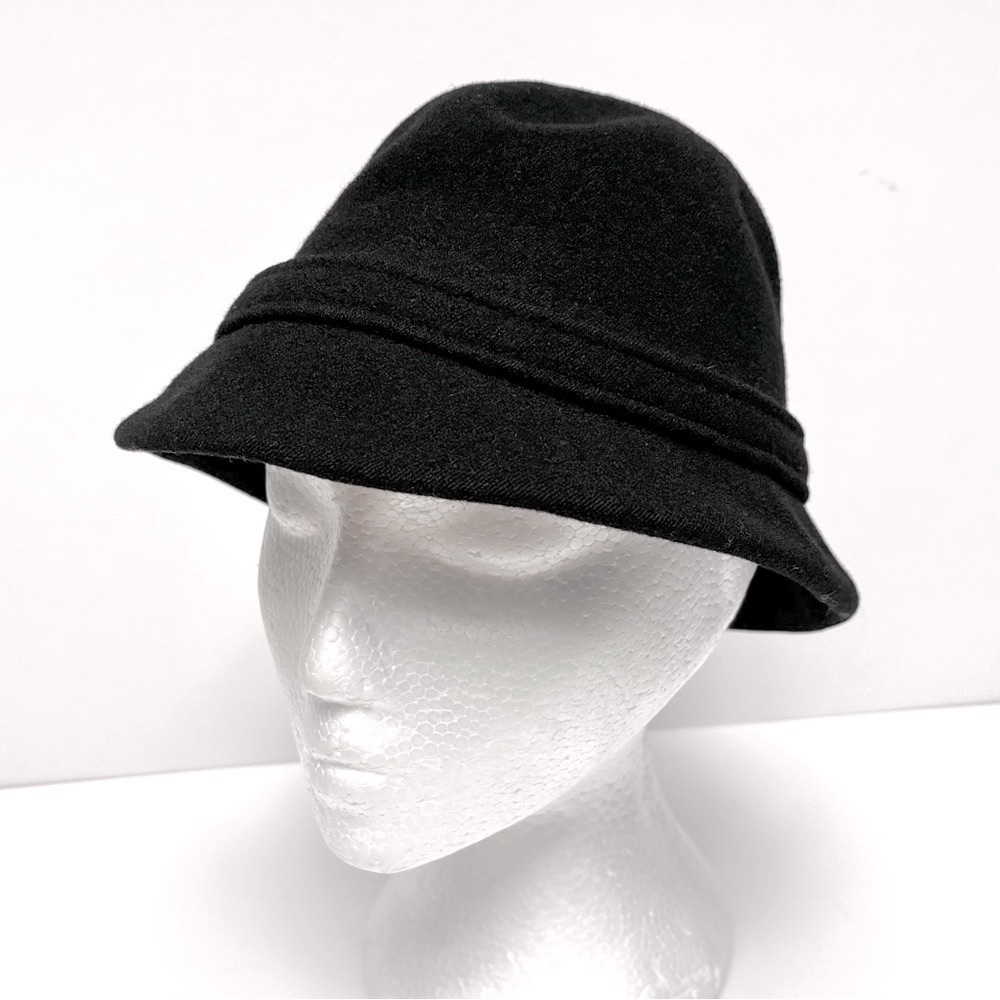Kangol black cloche hat